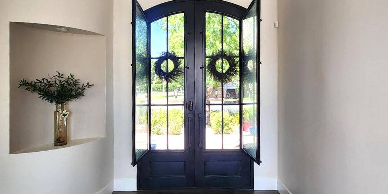 Double doors going outside of home